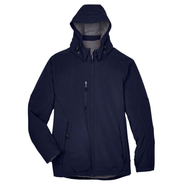 Glacier Insulated Three-Layer Fleece Soft Shell Hood Jacket with Detachable Hood Thumbnail